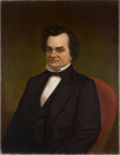 Portrait of Stephen Arnold Douglas by Louis O. Lussier